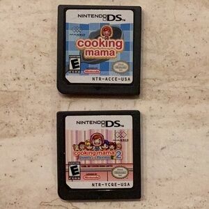 Cooking Mama DS Game & Cooking Mama 2 Nintendo DS Games Lot Of 2